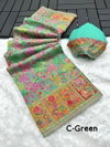 Vivera Designer Kashmiri Pashmina Kachi Work Wedding Sarees Wholesale Shop In Surat